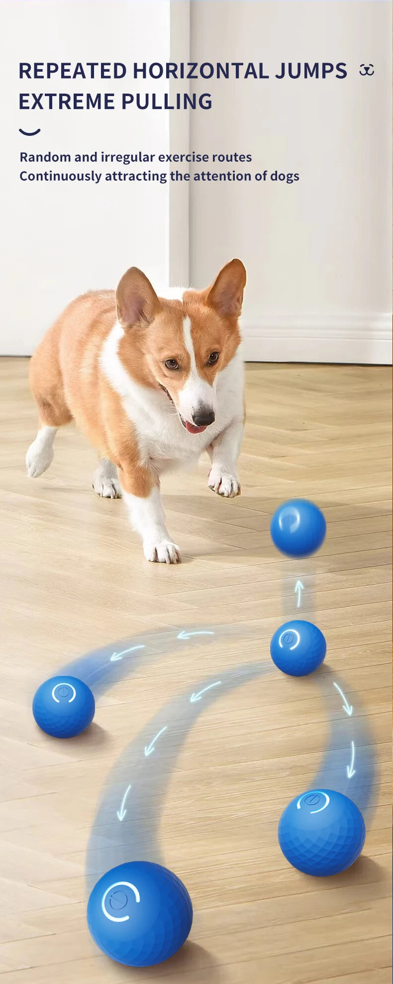 Balle jouet intelligente pour chien