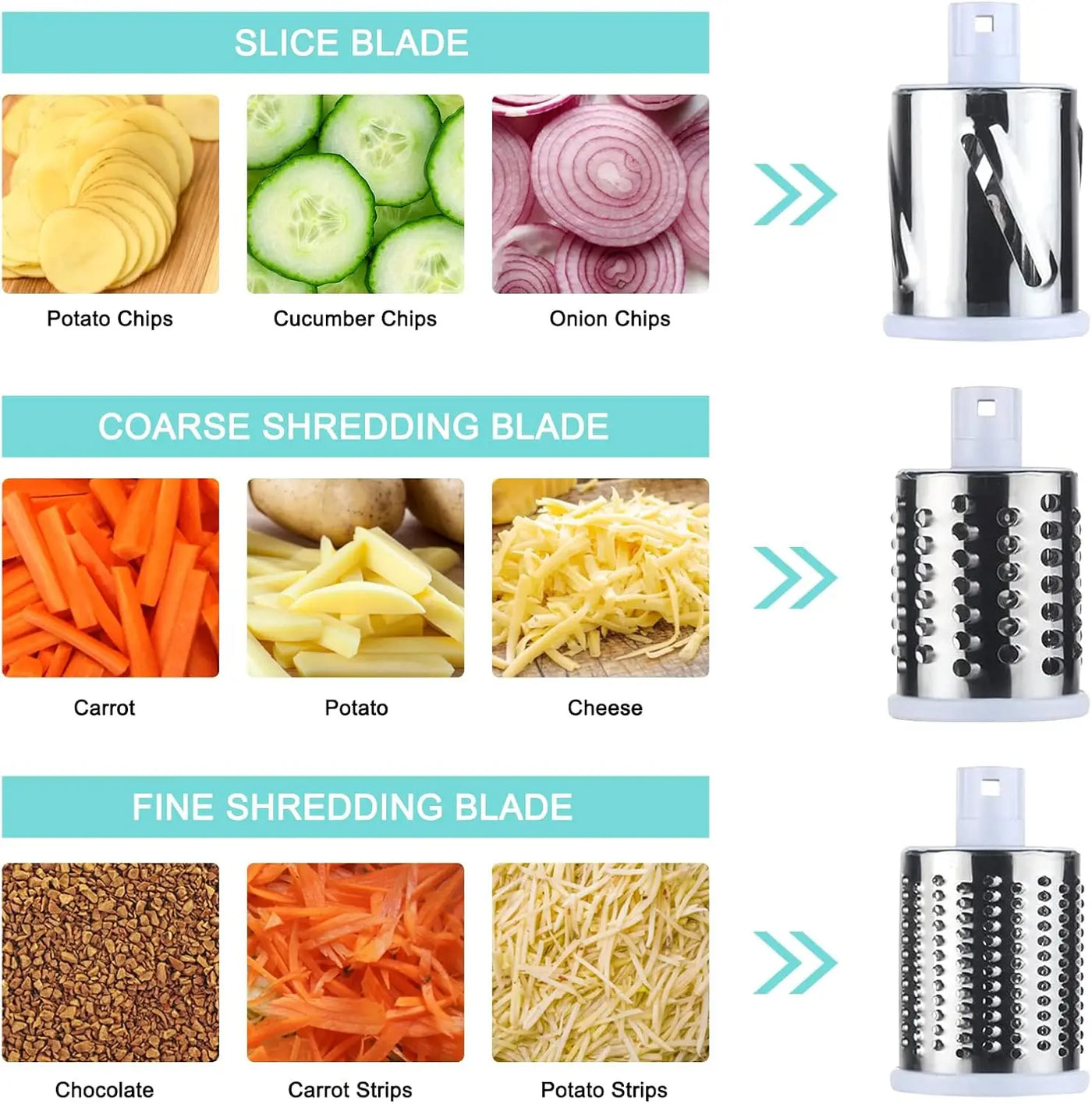 🥕 Trancheuse à Légumes Multifonctionnelle à Tambour – Votre Allié Cuisine au Quotidien