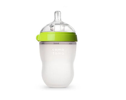 2 Pack Green and Pink Silicone Baby Bottles – 5 oz &amp; 8 oz | BPA Free