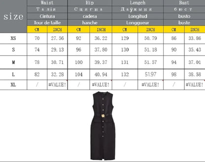 MUJER 2025 Robes pour femmes  mi-longue sans manches  Printemps/été